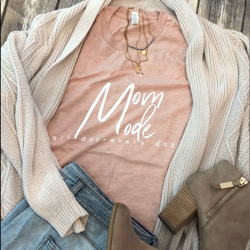 Mom Mode Crew Neck T-shirt